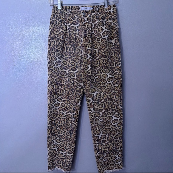 Adika Leopard print jeans Size S - Picture 3 of 5